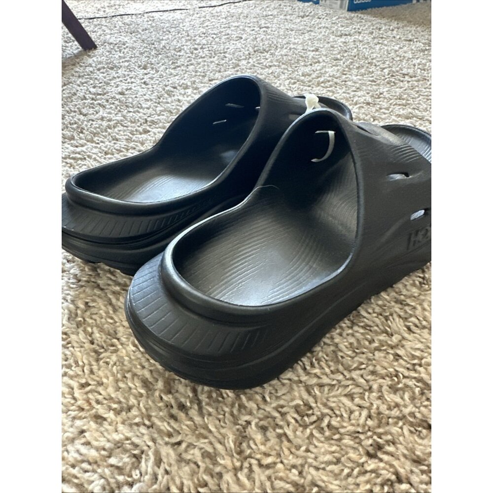 NWOT Hoka One One Sandals Womens 6 Ora Recovery Slide Black Casual Beach - Picture 4 of 8